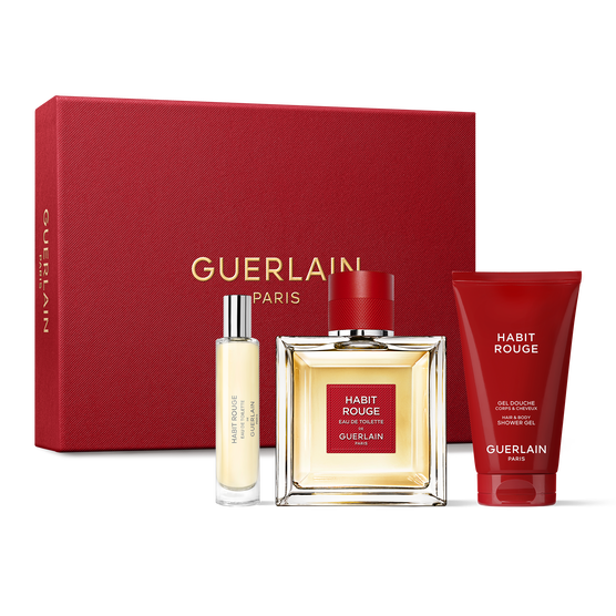KIT COFFRET GUERLAIN HABIT ROUGE MASCULINO EAU DE TOILETTE